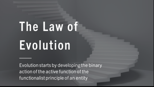 The Law of Evolution: The Algorithm of Evolution